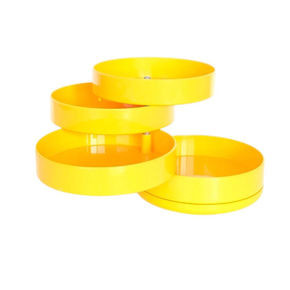 Vintage Yellow InterDesign Swiveling Desk Organizer